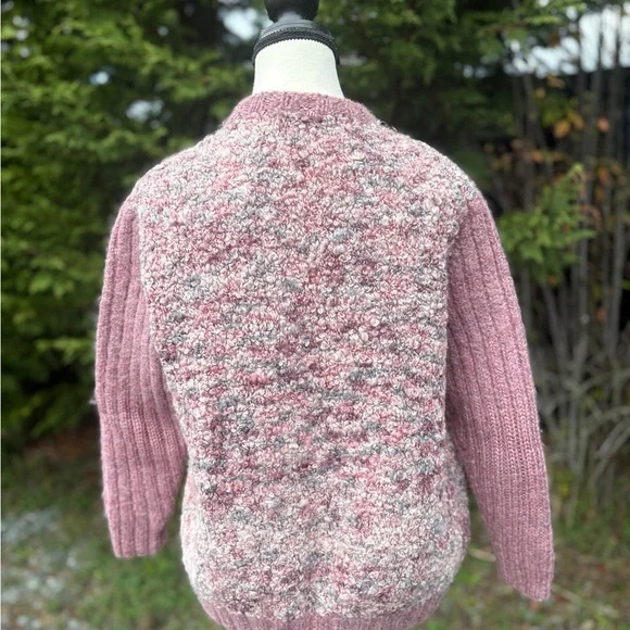 Handcrafted Wool Zip Cardigan Sz Sm/Med - Picture 8 of 8